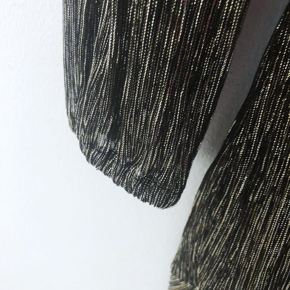 Banana Republic Metallic Shimmer Fit-And-Flare Dress - Picture 6 of 12